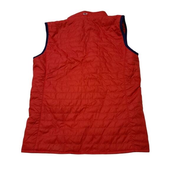 Kids Vineyard Vines Reversible Plaid Vest, Red  Size Large, 14 - Picture 7 of 9